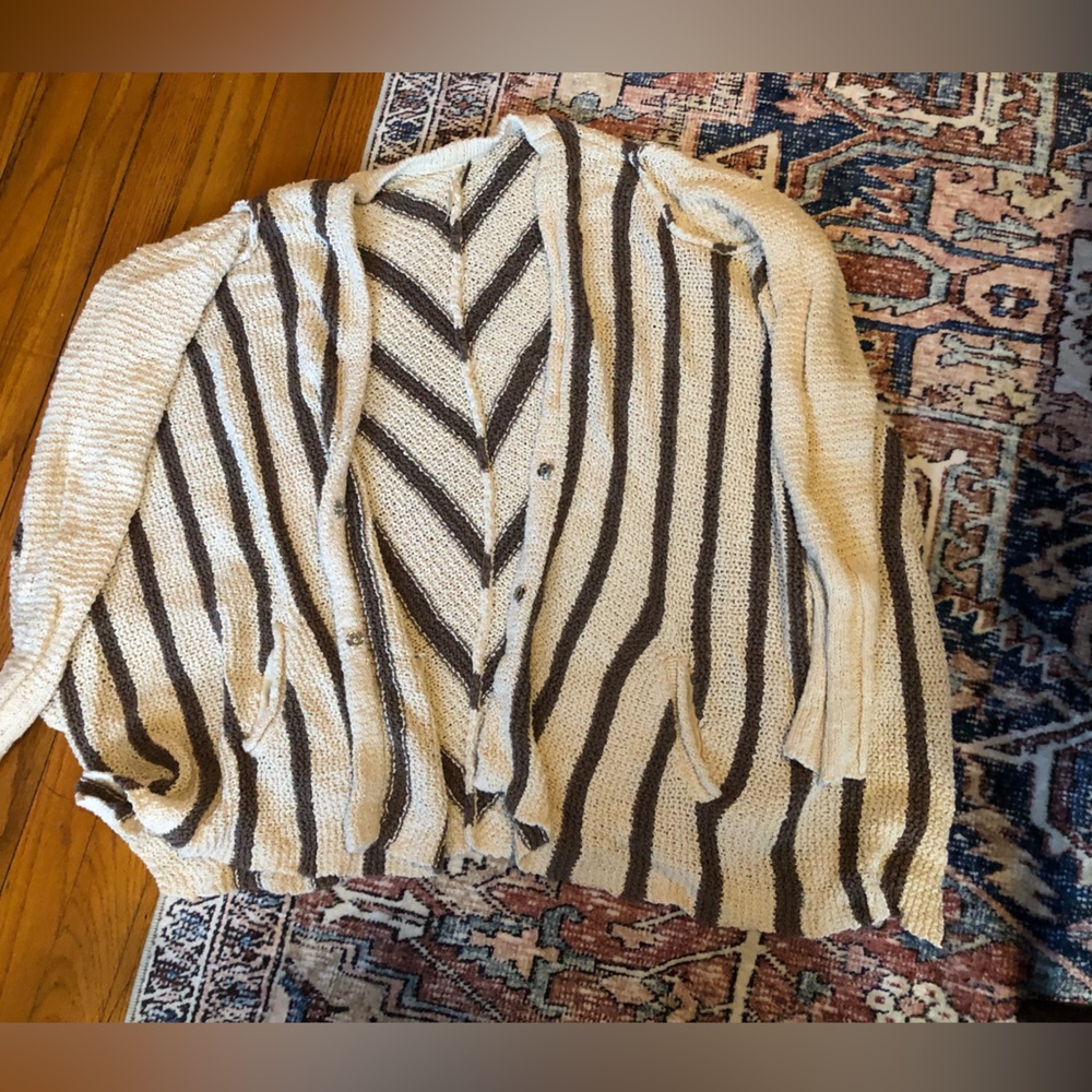 Free people striped cardigan size Medium